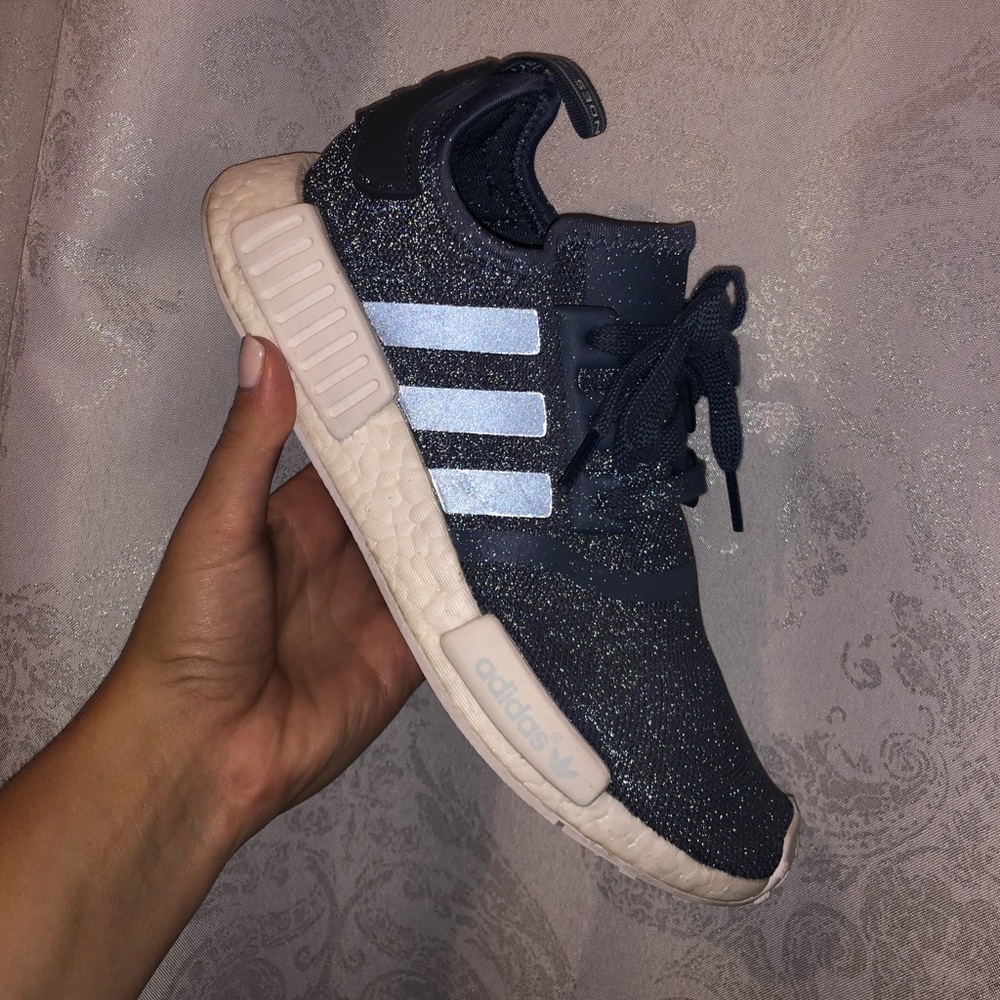 Adidas NMDS discontinued blue grey reflective